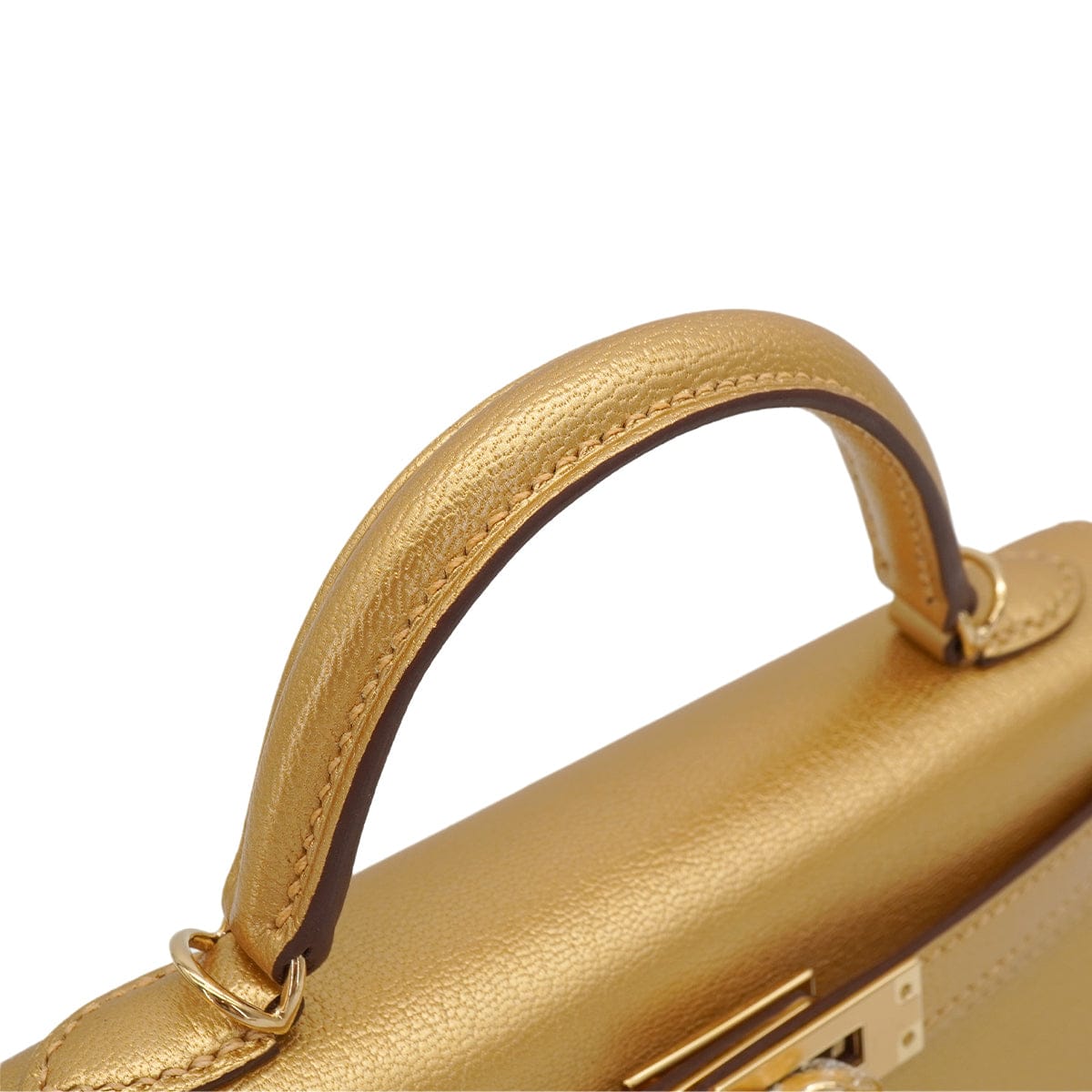 Luxury Promise Japan HERMES KELLY MINI 2 NEW DORE CHEVRE CHAMKILA HAND SHOULDER BAG 2026 G STAMP GOLD HARDWARE 90344348