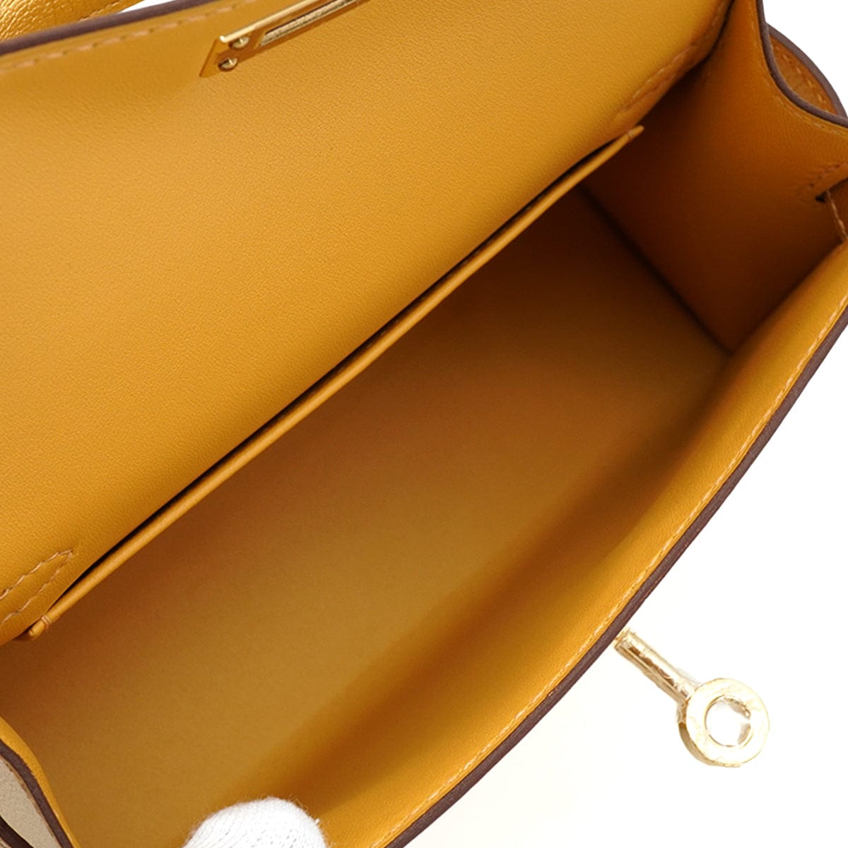 Luxury Promise Japan HERMES KELLY MINI 2 NEW DORE CHEVRE CHAMKILA HAND SHOULDER BAG 2026 G STAMP GOLD HARDWARE 90344348