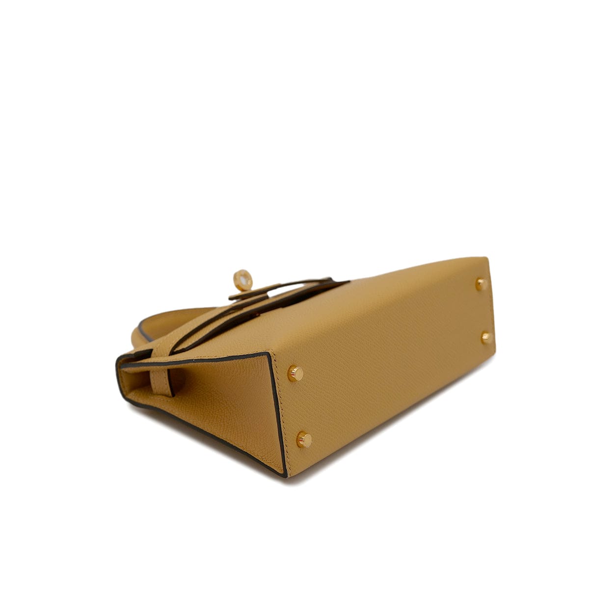 Luxury Promise Japan HERMES KELLY MINI 2 PAILLE VEAU EPSOM HAND SHOULDER BAG K GHW 90301625