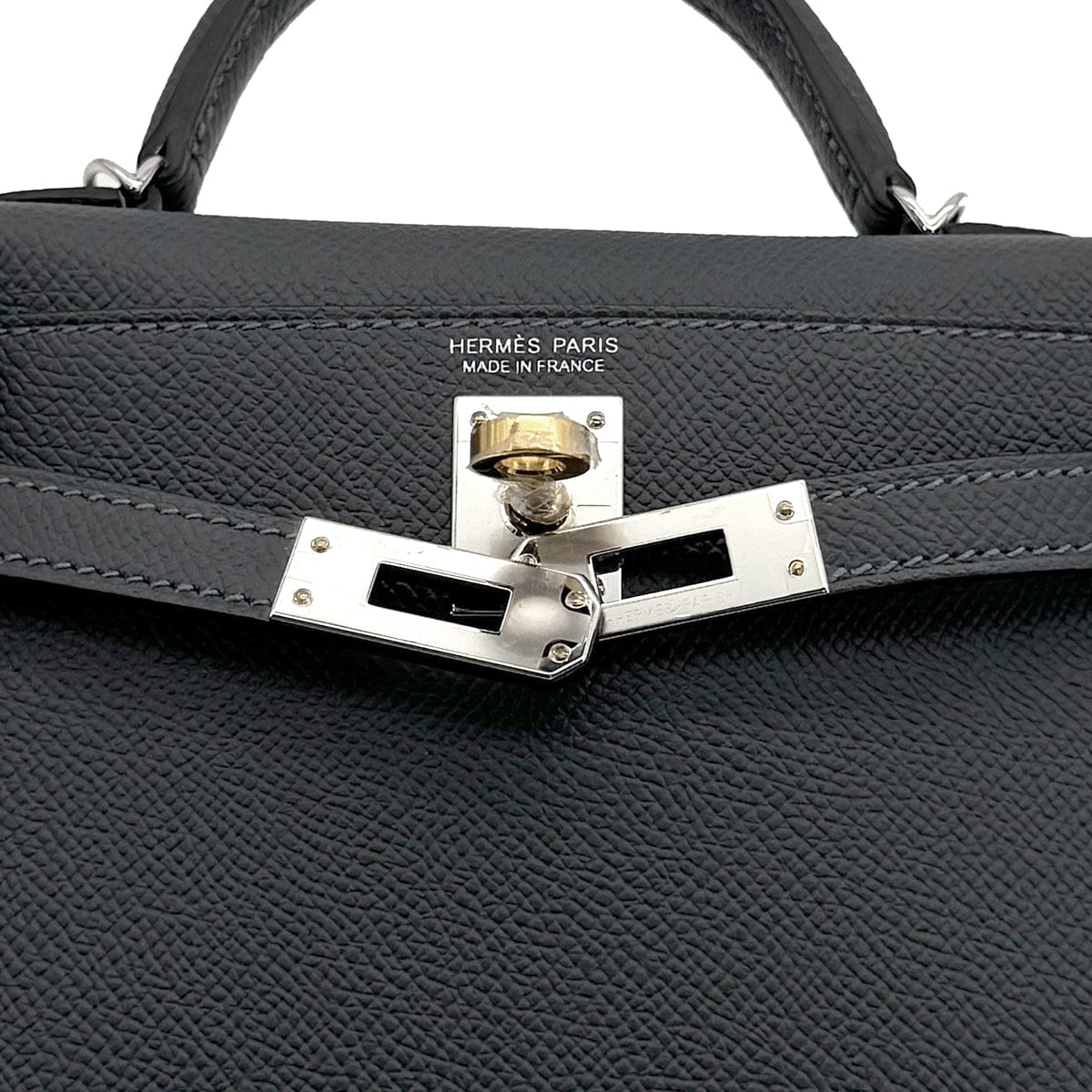 Luxury Promise Japan HERMES KELLY MINI 2 SELLIER GRIS MISTY VEAU EPSOM HAND SHOULDER BAG 2024 W STAMP ELECTRUM HARDWARE 90323187