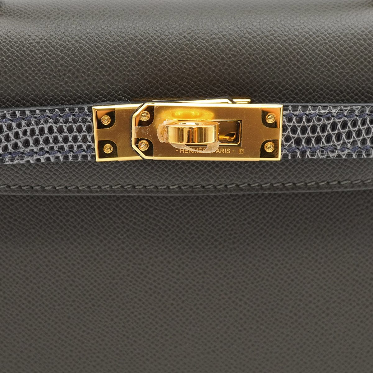Luxury Promise Japan HERMES KELLY MINI 2 TOUCH SELLIER GRAPHITE ARDOISE VEAU MADAME LIZARD HAND SHOULDER BAG 2023 B STAMP GOLD HARDWARE 90345158
