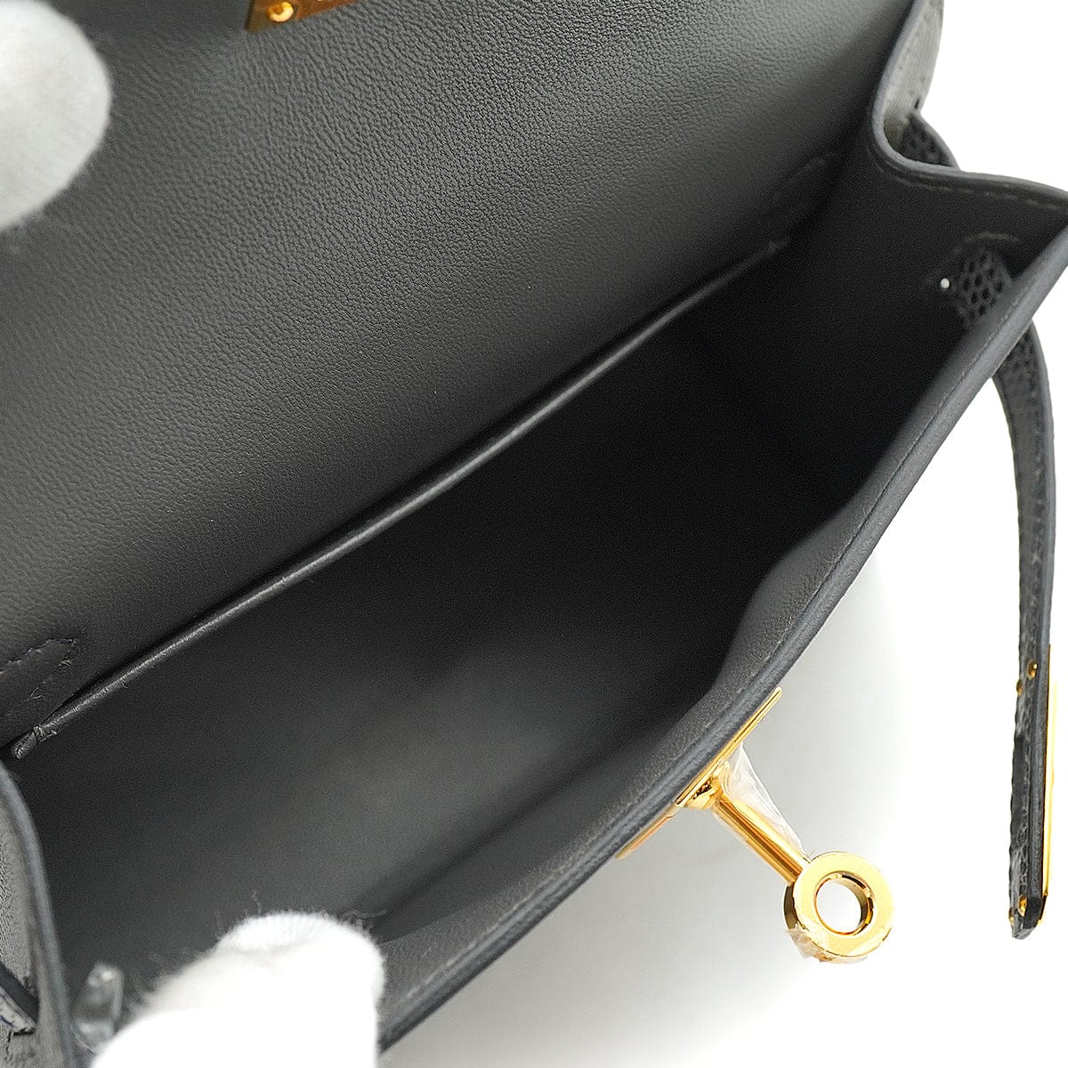 Luxury Promise Japan HERMES KELLY MINI 2 TOUCH SELLIER GRAPHITE ARDOISE VEAU MADAME LIZARD HAND SHOULDER BAG 2023 B STAMP GOLD HARDWARE 90345158