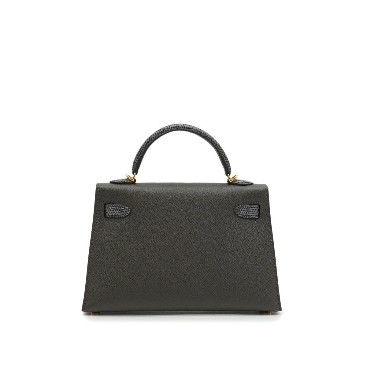 Luxury Promise Japan HERMES KELLY MINI 2 TOUCH SELLIER GRAPHITE ARDOISE VEAU MADAME LIZARD HAND SHOULDER BAG 2023 B STAMP GOLD HARDWARE 90345158