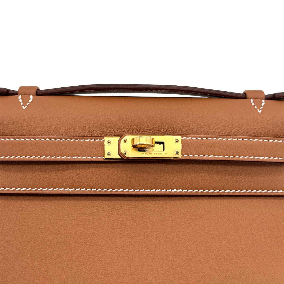 Luxury Promise Japan HERMES KELLY POCHETTE SELLIER GOLD VEAU SWIFT HAND BAG 2025 K STAMP GOLD HARDWARE 90325350