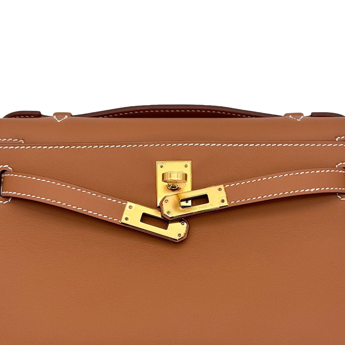 Luxury Promise Japan HERMES KELLY POCHETTE SELLIER GOLD VEAU SWIFT HAND BAG 2025 K STAMP GOLD HARDWARE 90325350