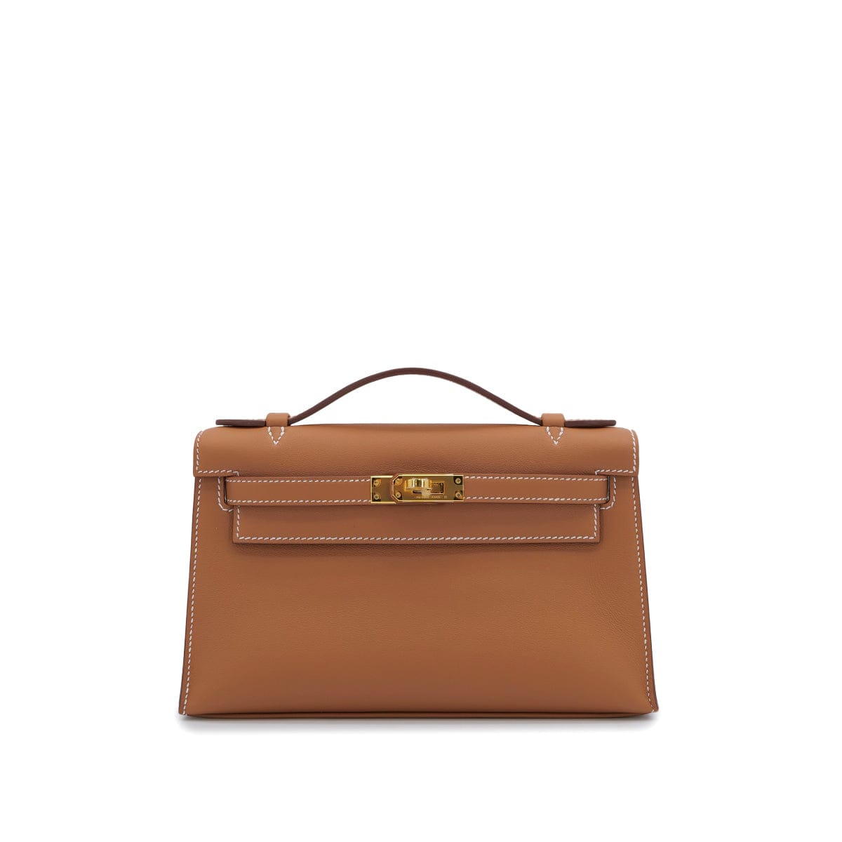 Luxury Promise Japan HERMES KELLY POCHETTE SELLIER GOLD VEAU SWIFT HAND BAG 2025 K STAMP GOLD HARDWARE 90325350