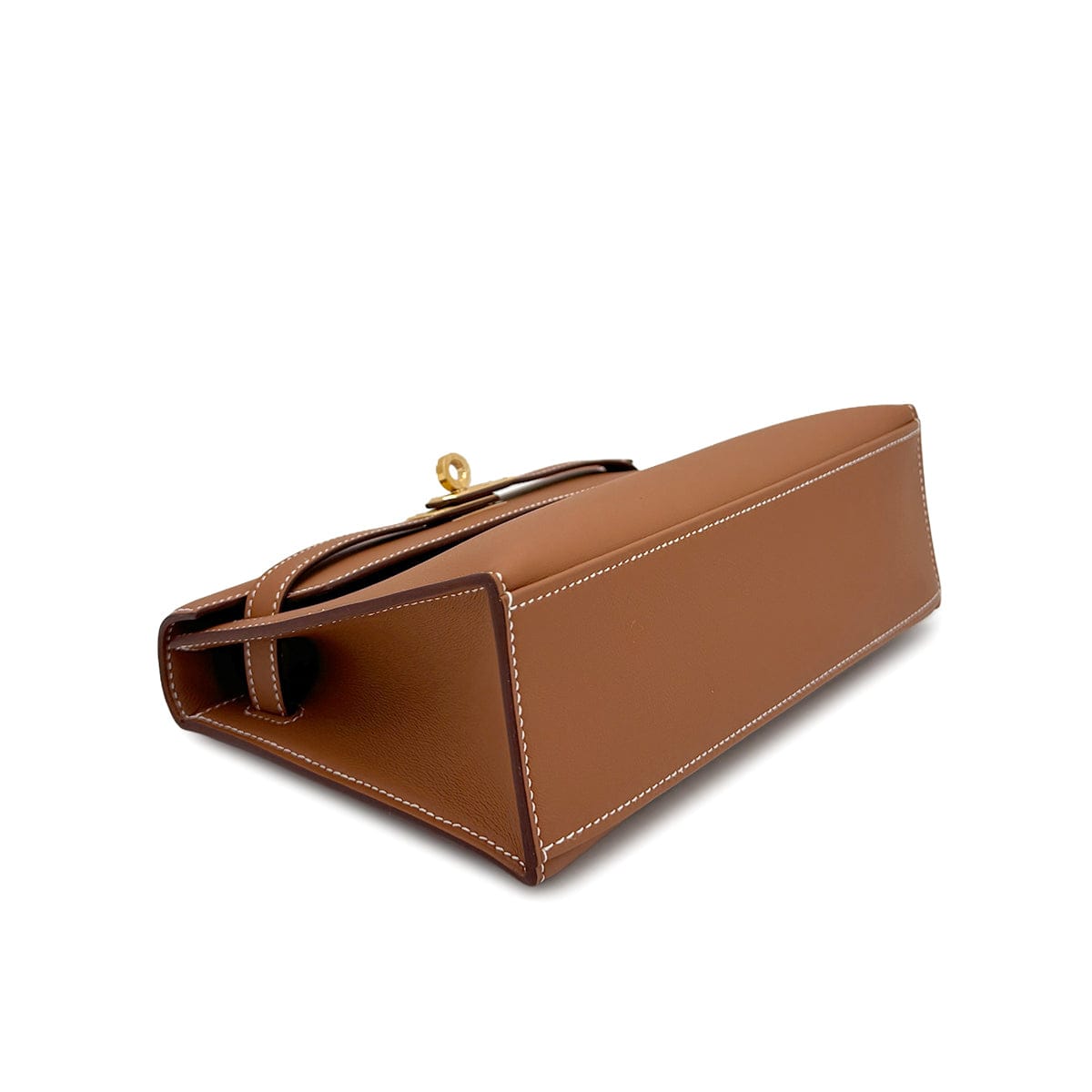 Luxury Promise Japan HERMES KELLY POCHETTE SELLIER GOLD VEAU SWIFT HAND BAG 2025 K STAMP GOLD HARDWARE 90325350