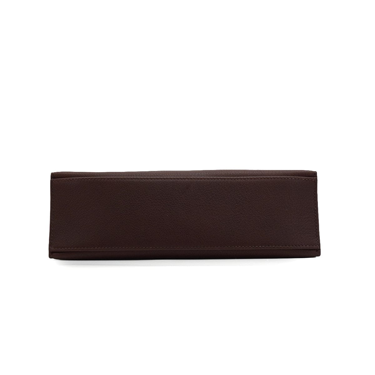 Luxury Promise Japan HERMES KELLY POCHETTE SELLIER HAVANE EVERGRAIN HAND BAG 2006 SQUARE J PALLADIUM HARDWARE 90339639