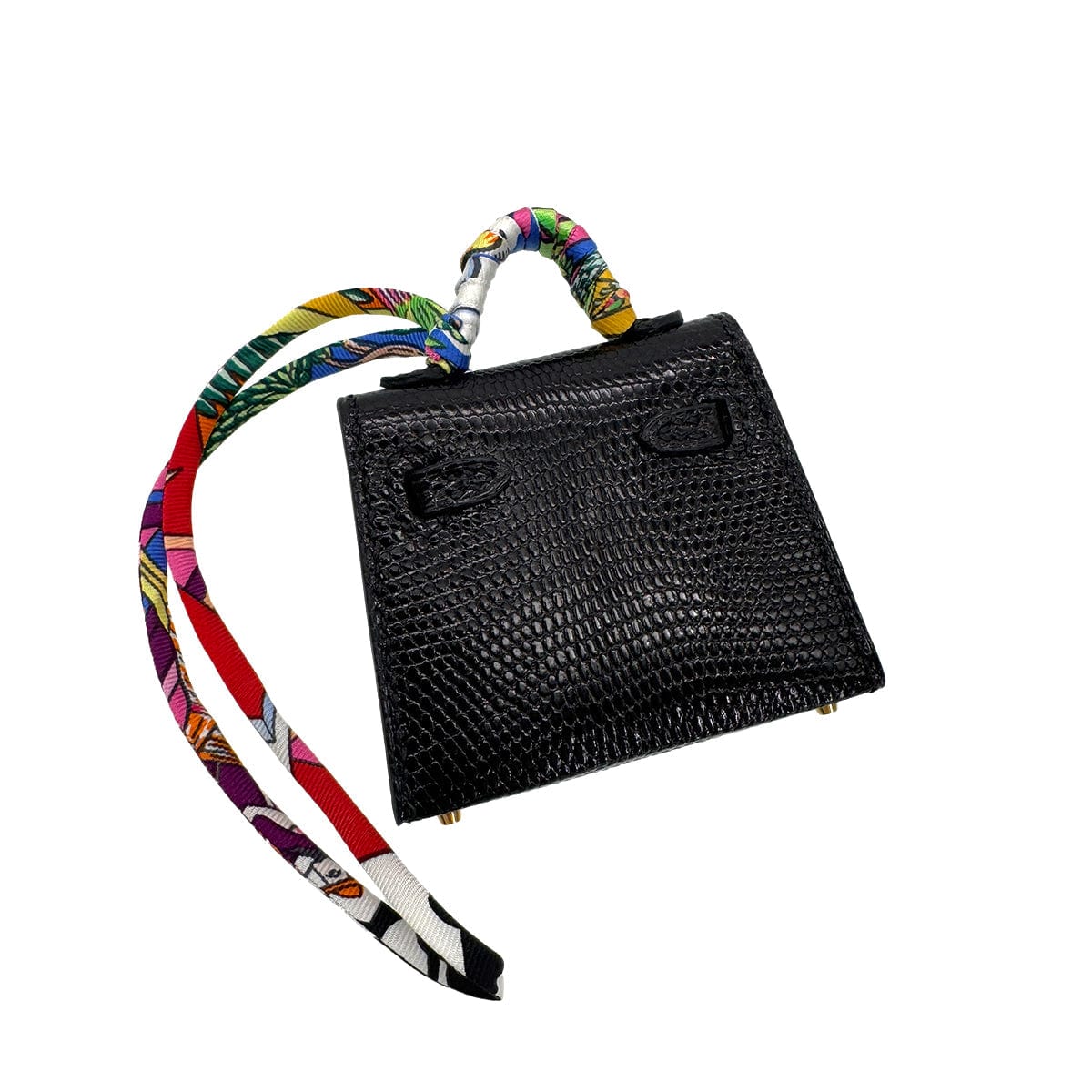 Luxury Promise Japan HERMES KELLY TWILLY CHARM BLACK LIZARD U 90291241
