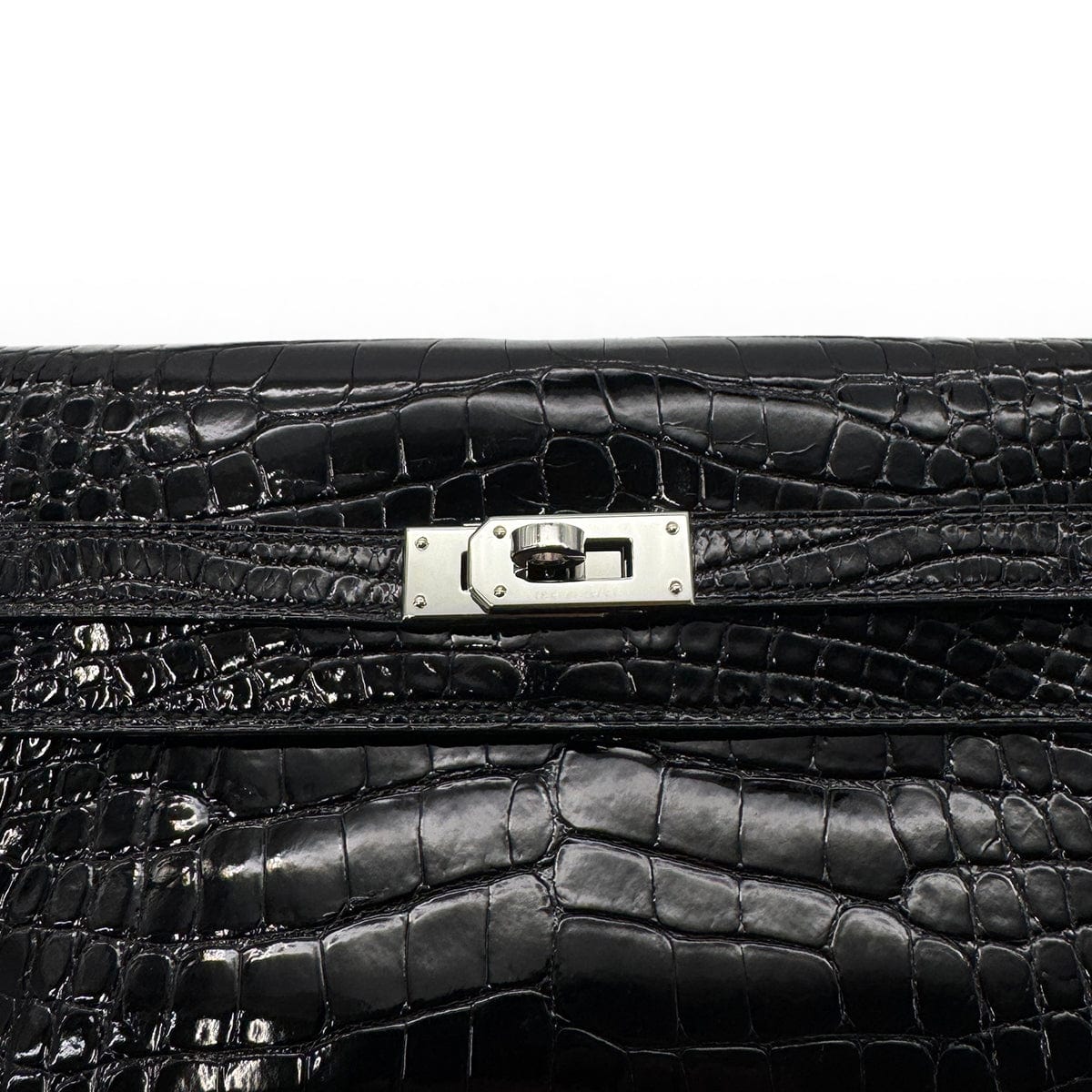 Luxury Promise Japan HERMES KELLY WALLET TO GO BLACK ALLIGATOR WALLET SHOULDER BAG U SHW 90283910