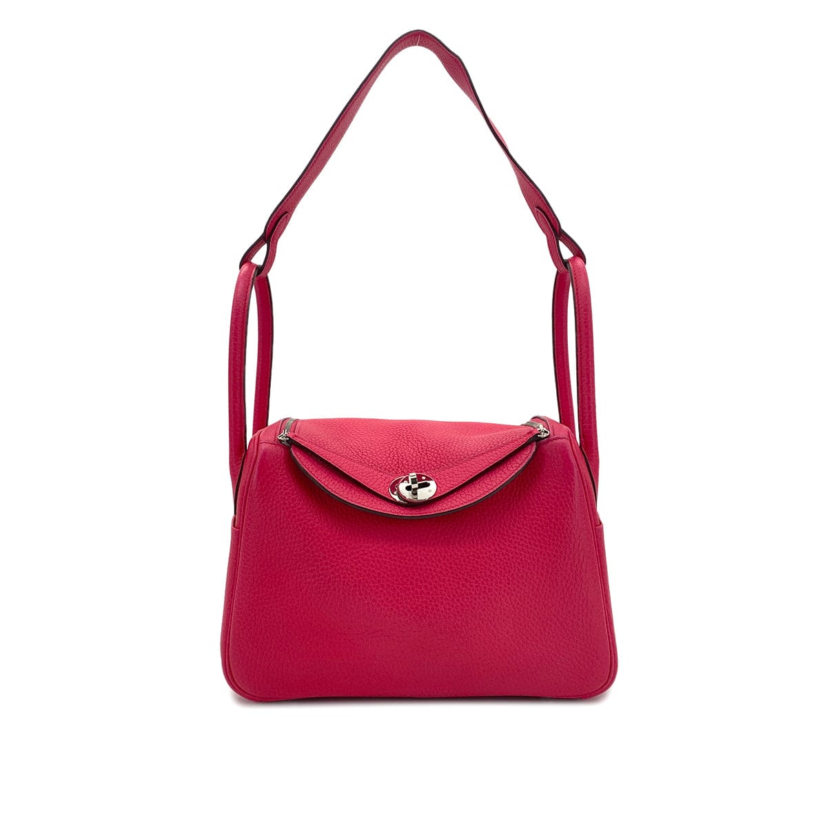 Luxury Promise Japan HERMES LINDY 26 ROSE EXTREME TAURILLON CLEMENCE SHOULDER BAG Y SHW 90291457