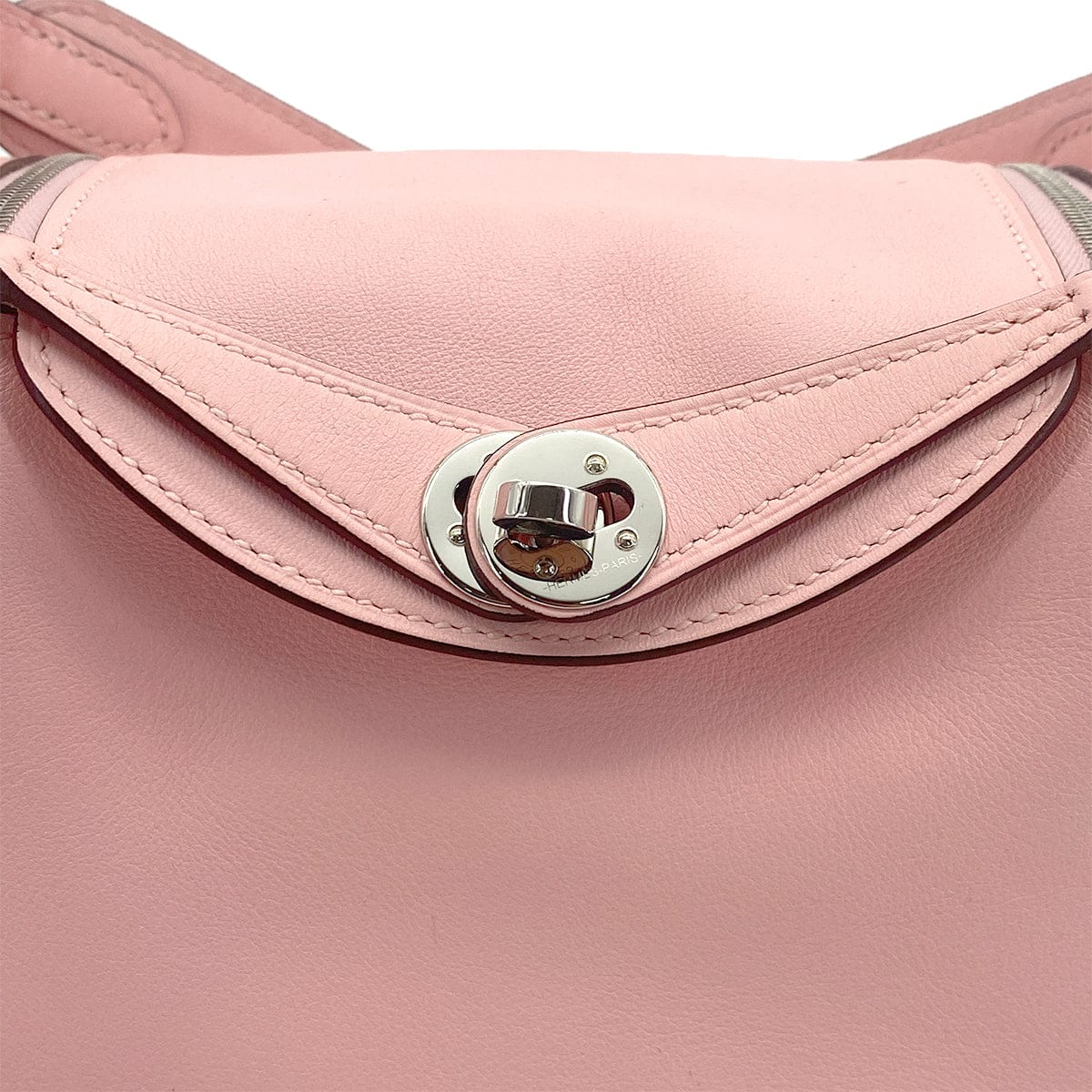 Luxury Promise Japan HERMES LINDY MINI ROSE SAKURA VEAU SWIFT SHOULDER BAG Z PALLADIUM HARDWARE 90308976