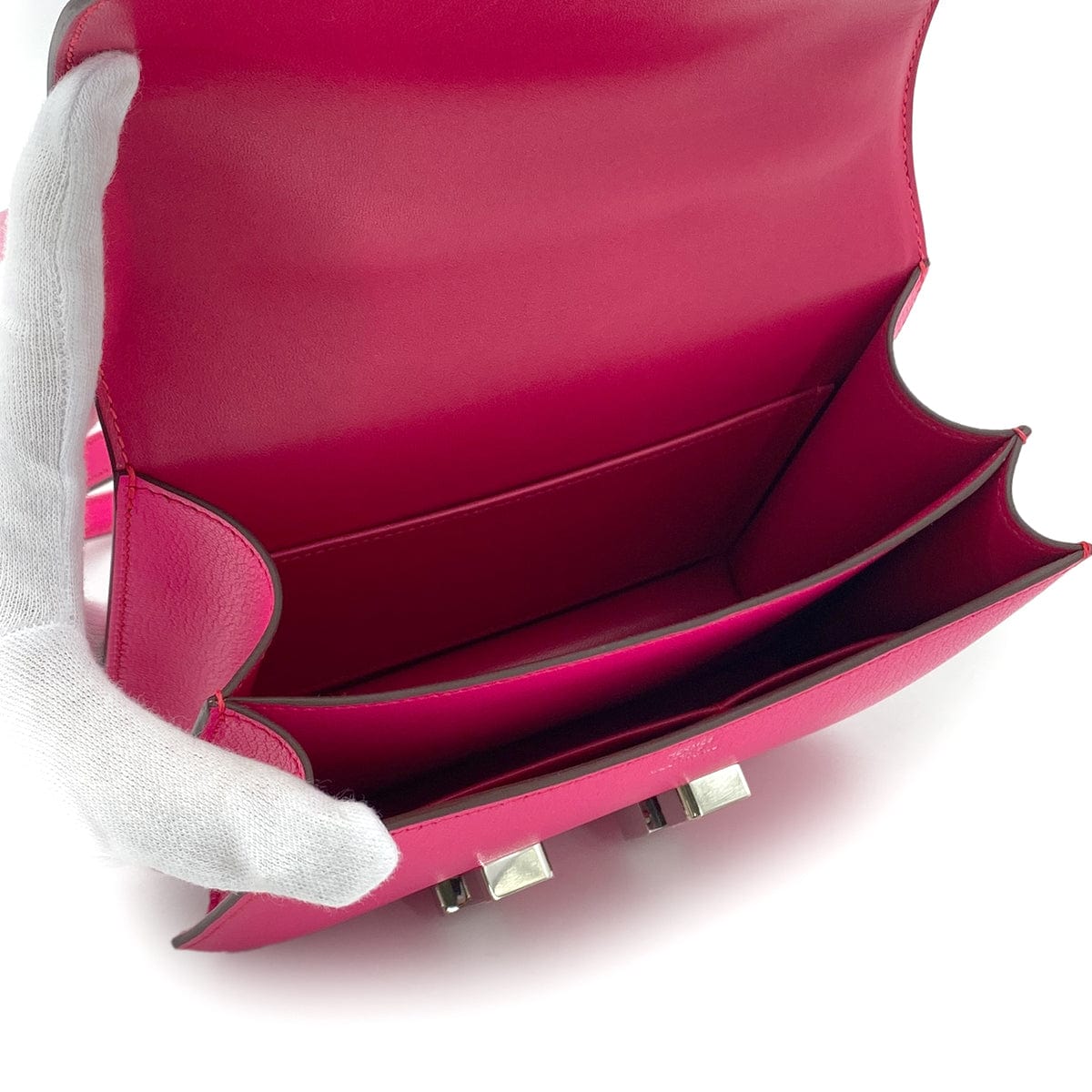 Luxury Promise Japan HERMES MINI CONSTANCE 3 MINI 18 ROSE POP CHEVRE SHOULDER BAG B SHW 90284399