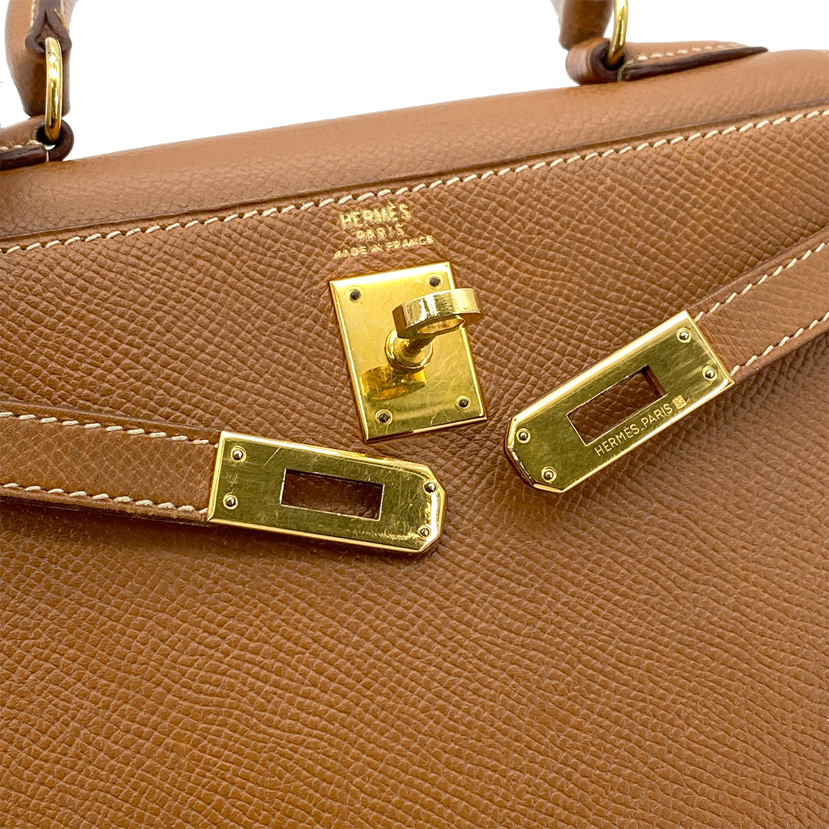 Luxury Promise Japan HERMES MINI KELLY 20 SELLIER GOLD COUCHEVEL SHOULDER BAG V GHW 90270798