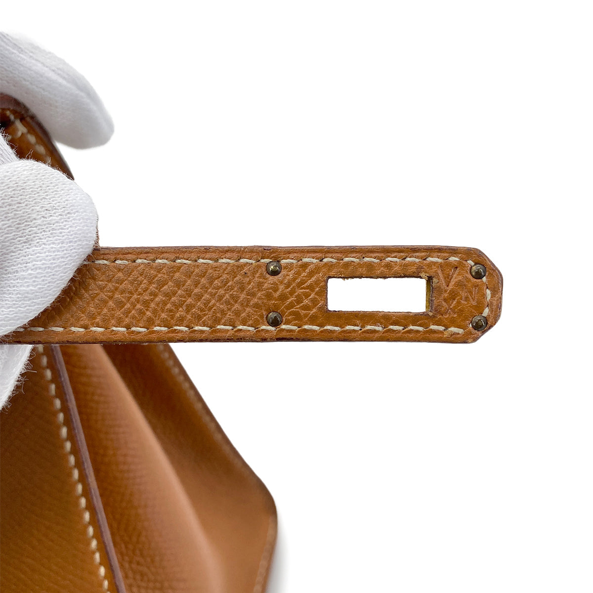 Luxury Promise Japan HERMES MINI KELLY 20 SELLIER GOLD COUCHEVEL SHOULDER BAG V GHW 90270798