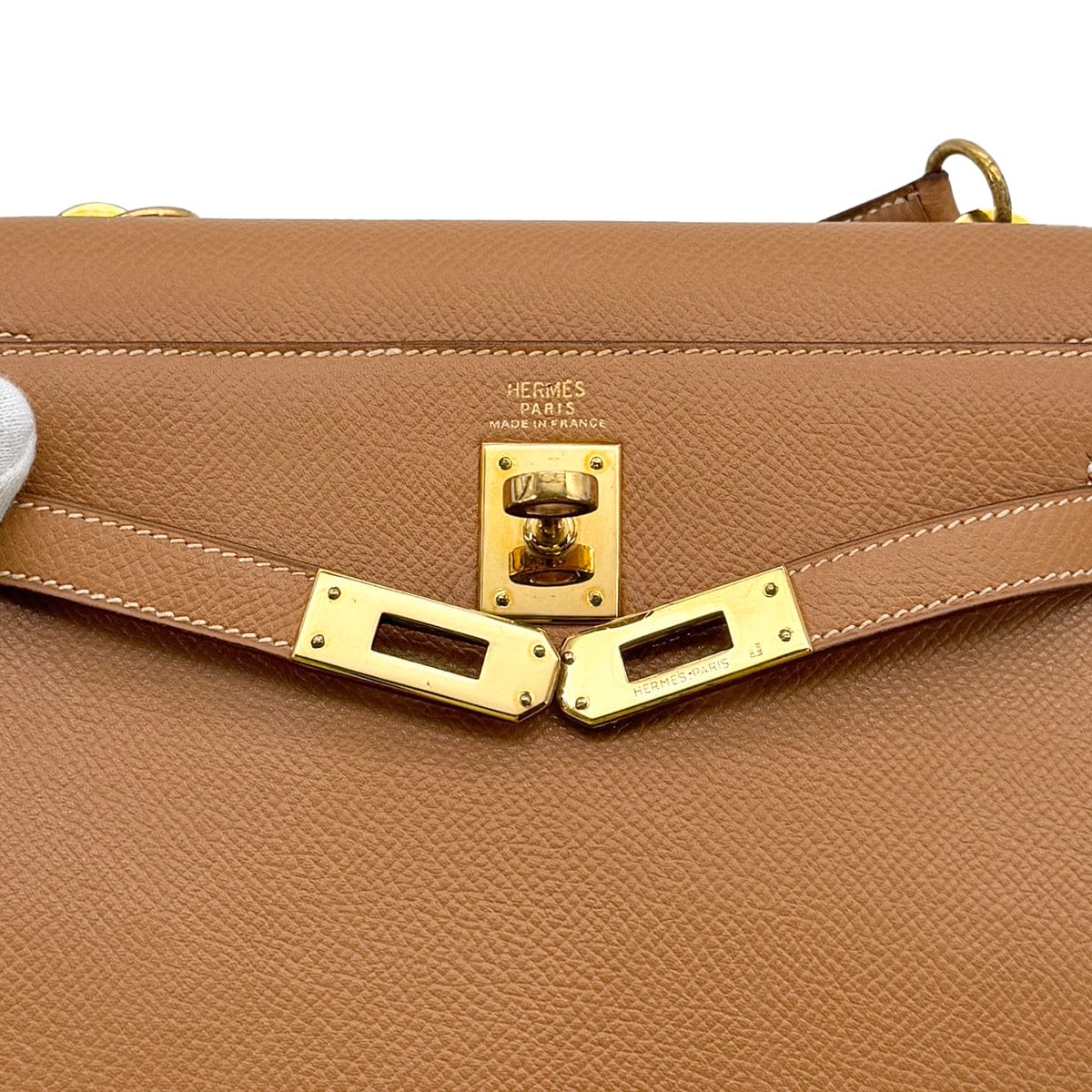 luxury promise japan HERMES MINI KELLY 20 SELLIER NATUREL COUCHEVEL SHOULDER BAG 〇P GOLD HARDWARE 90313336