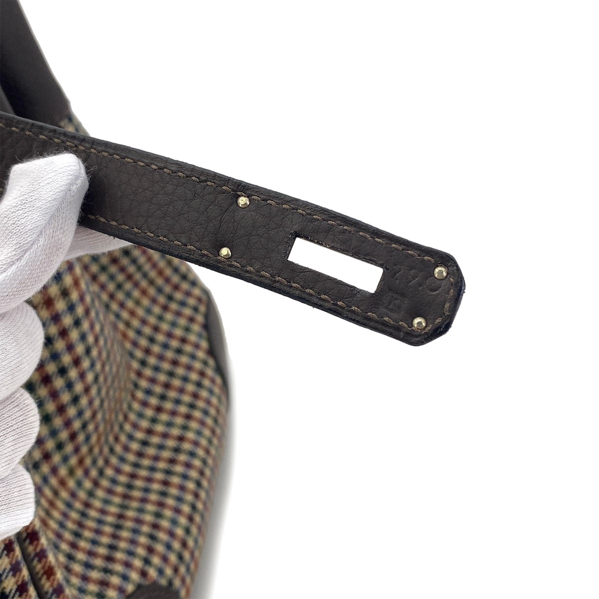 Luxury Promise Japan HERMES PARIS COLLECTION DEFILE LIMITED BIRKIN 35 LAINAGE EBENE TAURILLON CLEMENCE CARREAUX □K 90282053