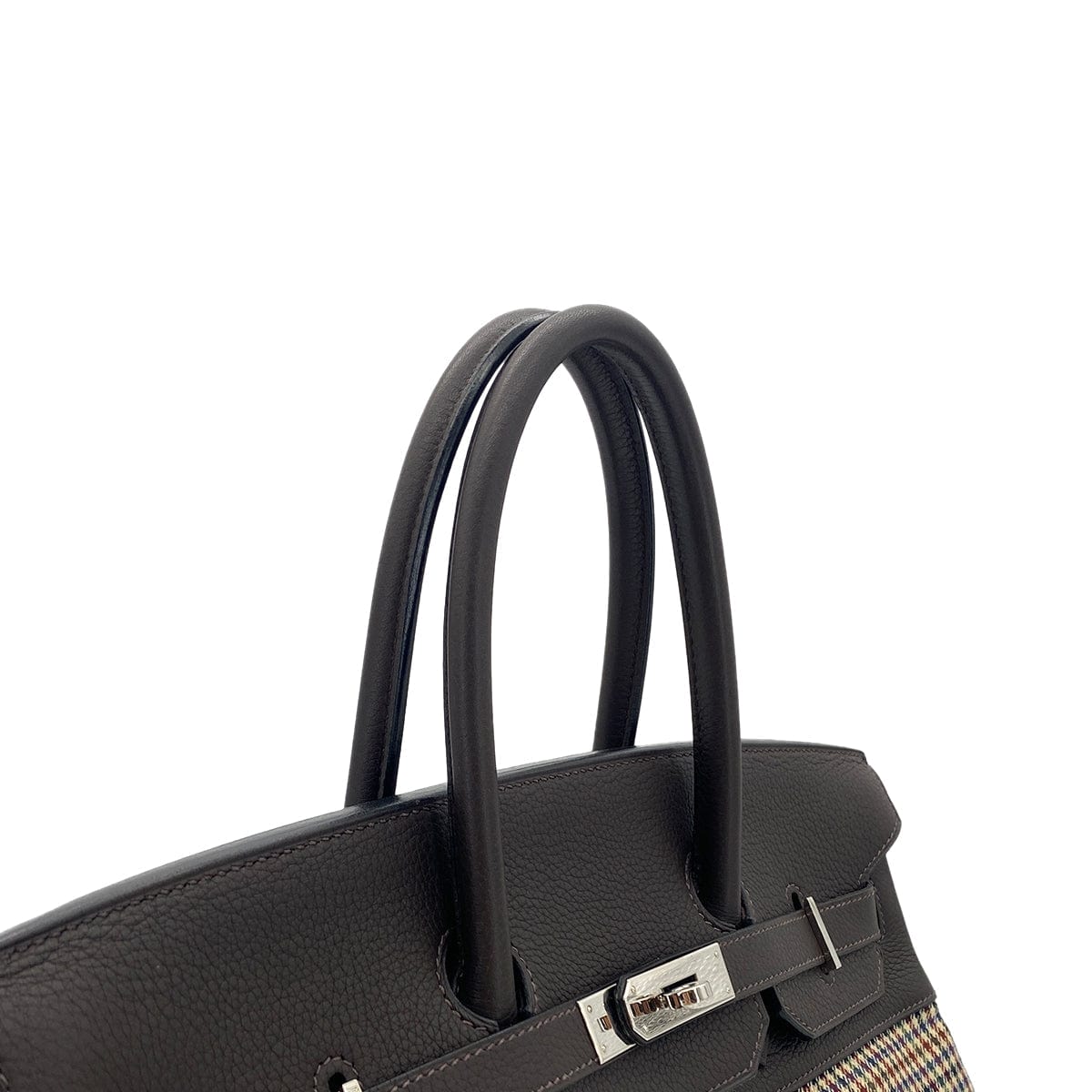 Luxury Promise Japan HERMES PARIS COLLECTION DEFILE LIMITED BIRKIN 35 LAINAGE EBENE TAURILLON CLEMENCE CARREAUX □K 90282053