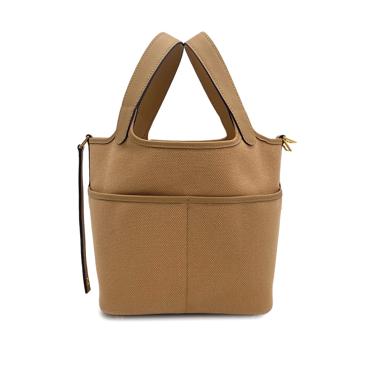 Luxury Promise Japan HERMES PICOTIN LOCK 18 PM CARGO POCKET CHAI TOILE H VEAU SWIFT 2022 U GOLD HARDWARE 90312621