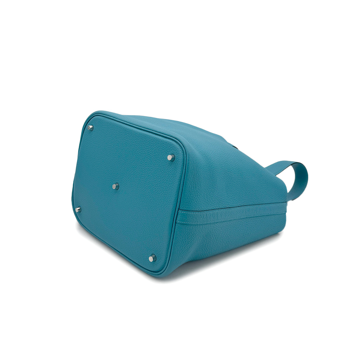 Luxury Promise Japan HERMES PICOTIN LOCK GM TURQUOISE TAURILLON CLEMENCE HAND BAG T SHW 90296214