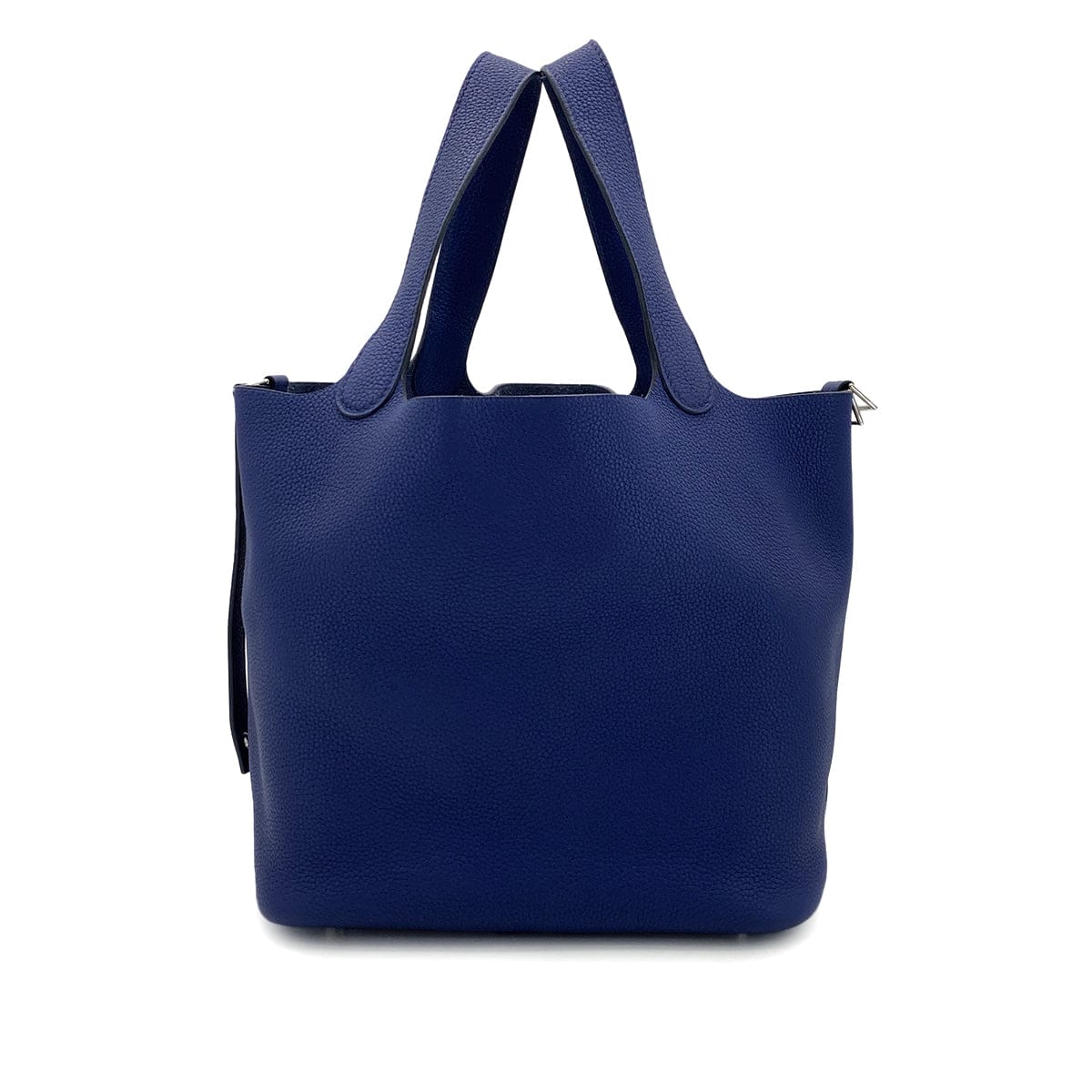 Luxury Promise Japan HERMES PICOTIN LOCK MM BLUE ENCRE TAURILLON CLEMENCE HAND BAG D 90301099