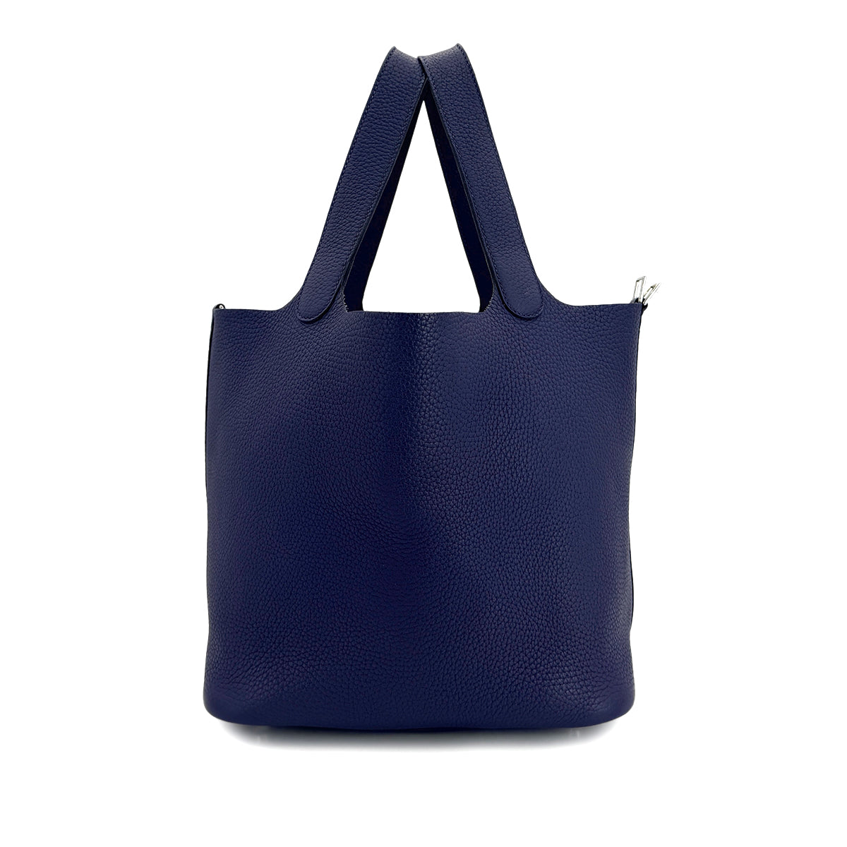 Luxury Promise Japan HERMES PICOTIN LOCK MM BLUE ENCRE TAURILLON CLEMENCE HAND BAG U 90299790