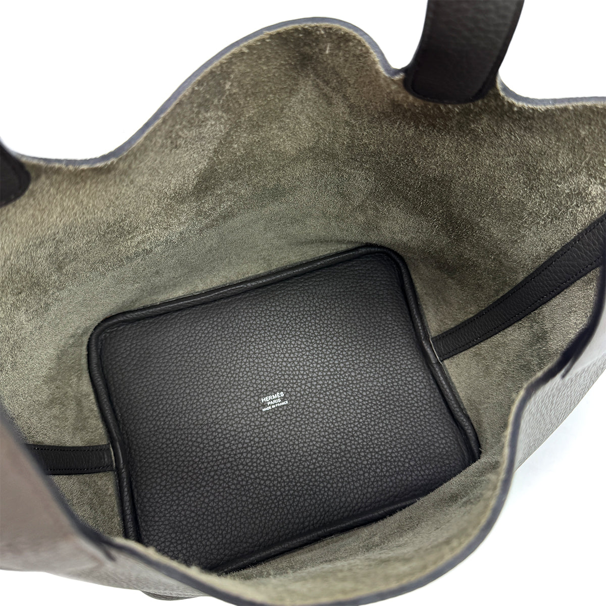 Luxury Promise Japan HERMES PICOTIN LOCK MM GRIS MEYER TAURILLON CLEMENCE HAND BAG D SHW 90299754