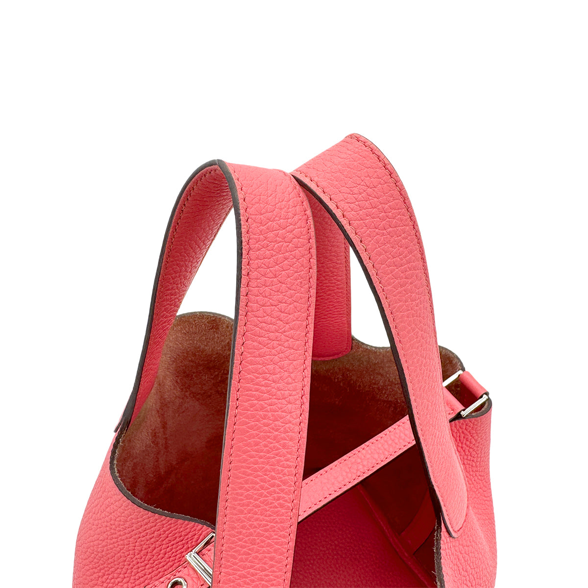 Luxury Promise Japan HERMES PICOTIN LOCK MM ROSE AZALEE TAURILLON CLEMENCE HAND BAG Y SHW 90295828
