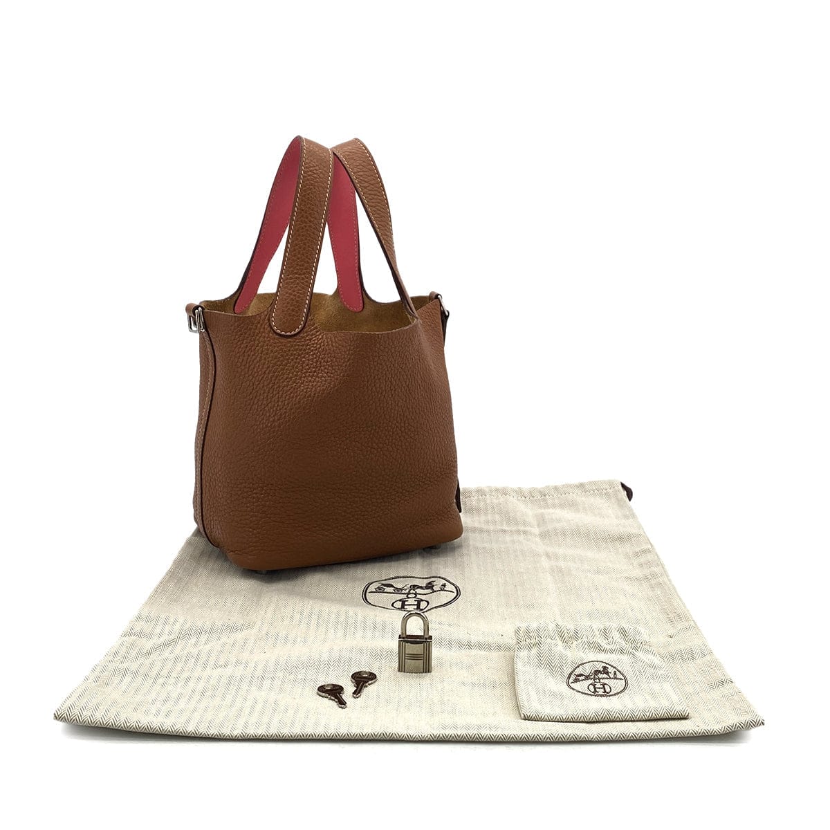 Luxury Promise Japan HERMES PICOTIN LOCK PM ECLAT GOLD ROSE AZALEE TAURILLON CLEMENCE HAND BAG D SHW 90301732