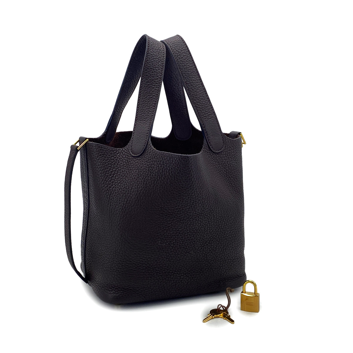 Luxury Promise Japan HERMES PICOTIN LOCK PM ROUGE SELLIER TAURILLON CLEMENCE HAND BAG Z GHW 90301849
