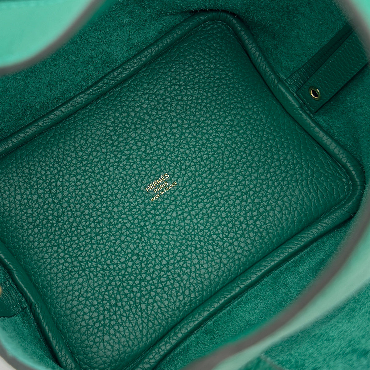 Luxury Promise Japan HERMES PICOTIN LOCK PM VERT VERTIGO TAURILLON CLEMENCE HAND BAG B GHW 90299172