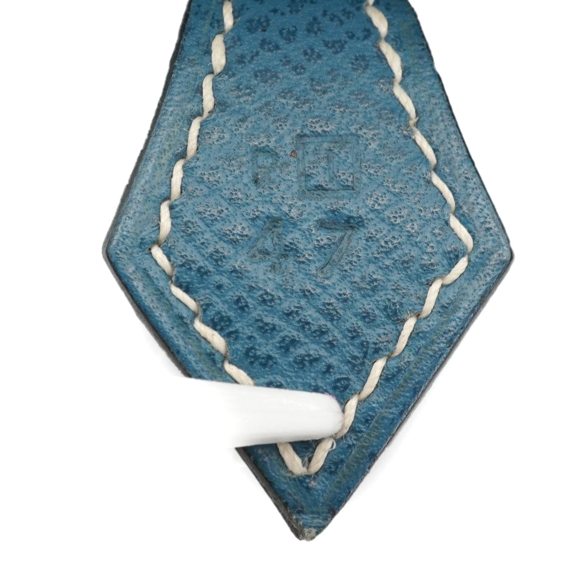 Luxury Promise Japan HERMES PLUME 28 BLUE JEAN VEAU EPSOM HAND BAG 2005 SQUARE I PALLADIUM HARDWARE 90335146