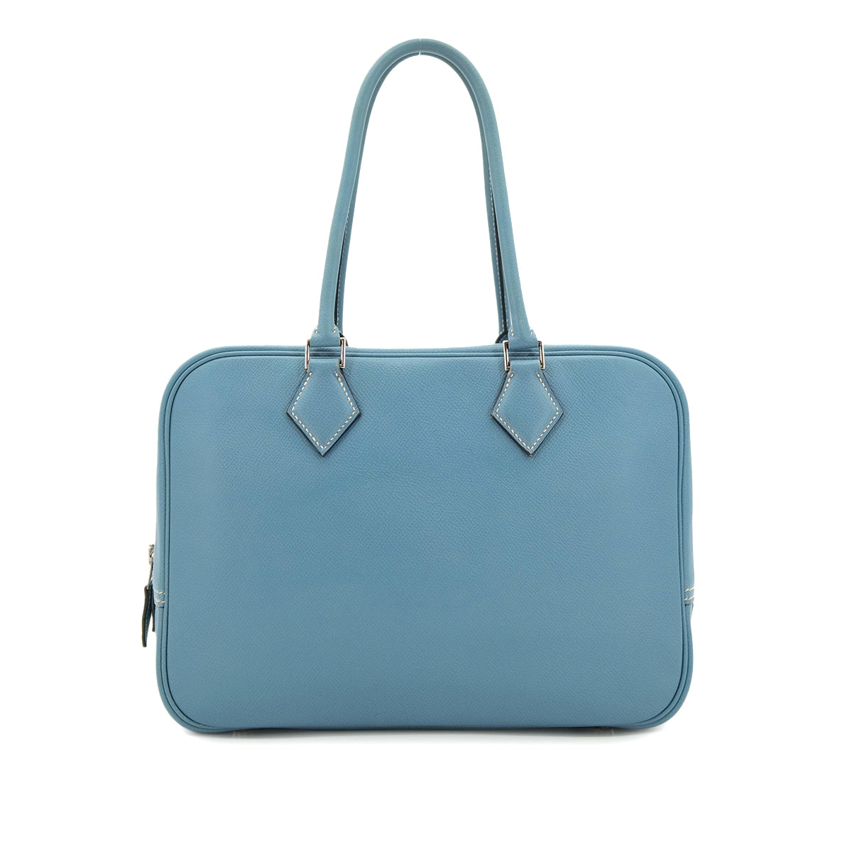 Luxury Promise Japan HERMES PLUME 28 BLUE JEAN VEAU EPSOM HAND BAG □I SHW 90303074