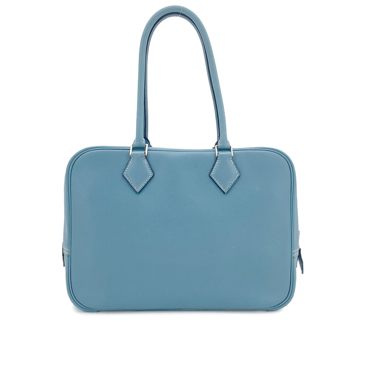 Luxury Promise Japan HERMES PLUME 28 BLUE JEAN VEAU EPSOM HAND BAG □I SHW 90303074