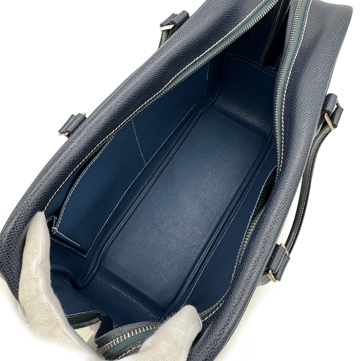 Luxury Promise Japan HERMES PLUME 32 BLUE ROY LISSE HAND BAG □F PHW 90304771