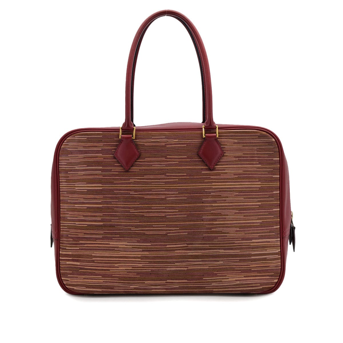 Luxury Promise Japan HERMES PLUME 32 ROUGE H CHAMONIX VIBRATO HAND BAG □E GOLD HARDWARE 90307993
