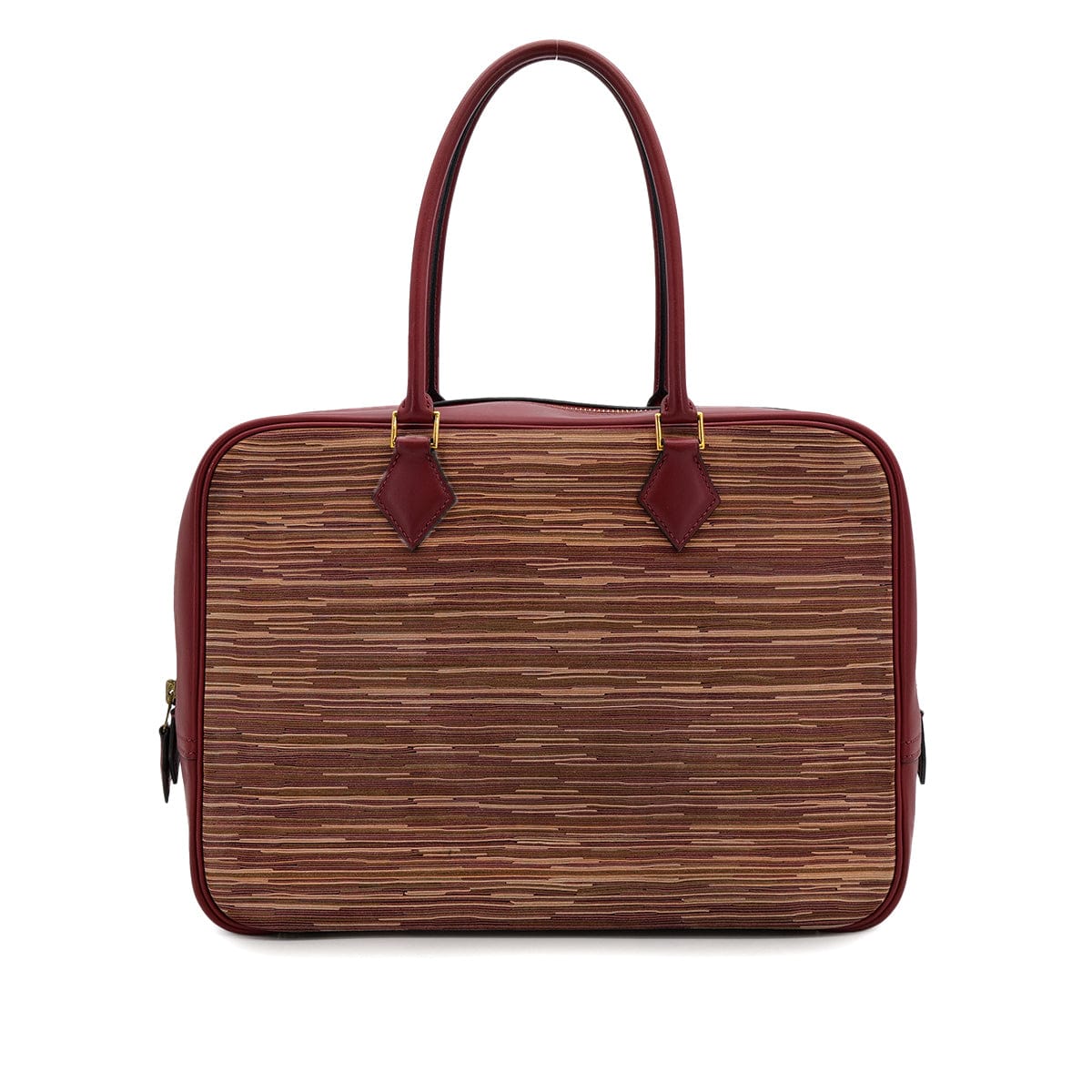 Luxury Promise Japan HERMES PLUME 32 ROUGE H CHAMONIX VIBRATO HAND BAG □E GOLD HARDWARE 90307993