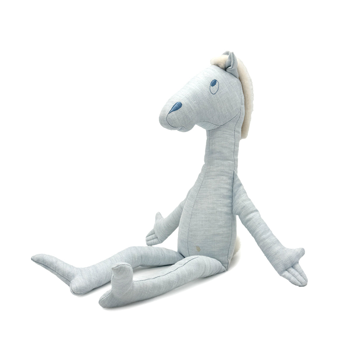 Luxury Promise Japan HERMES POTE YOK HORSE BLUE LINEN STUFFED TOY 90275799