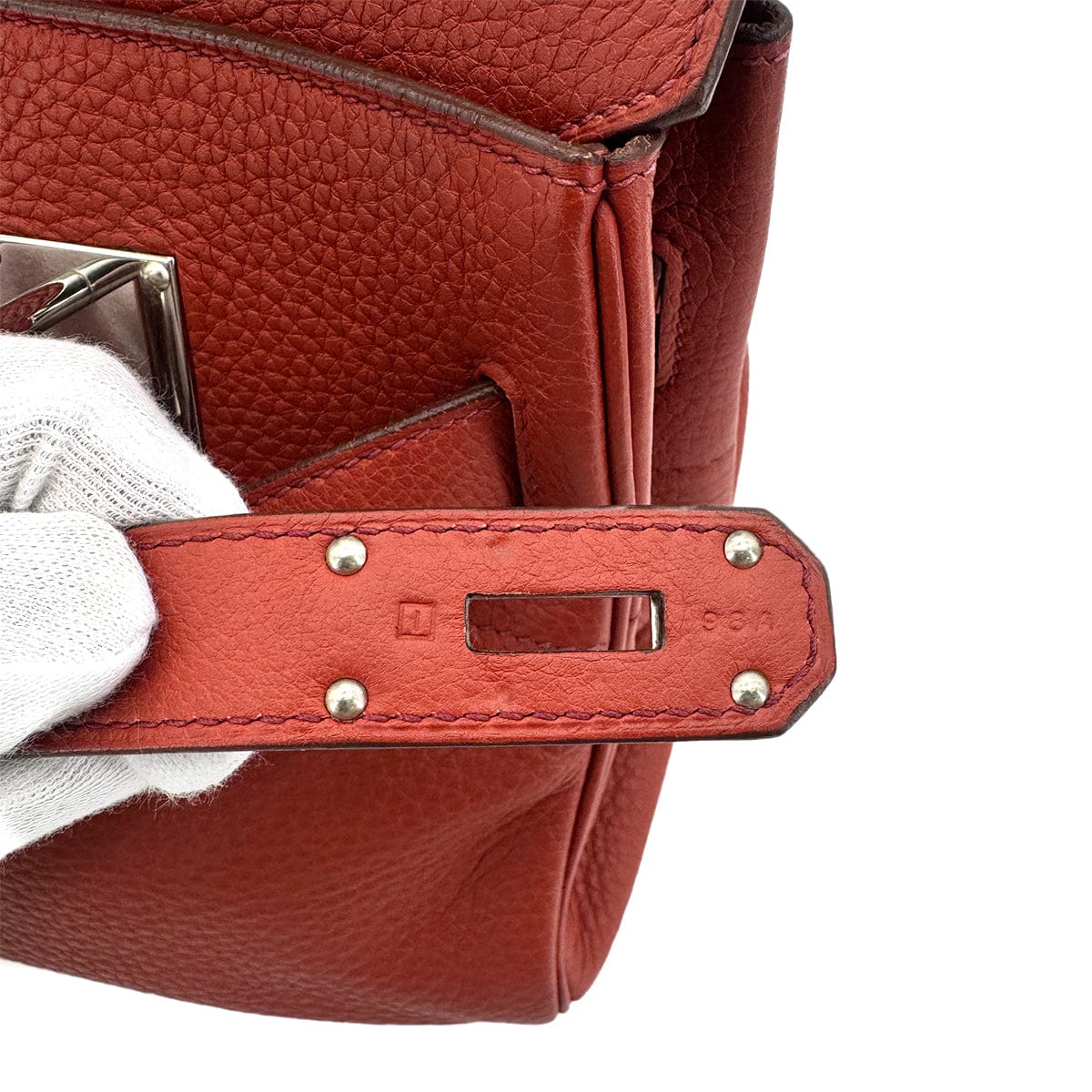 Luxury Promise Japan HERMES SHOULDER BIRKIN 42 RED TAURILLON CLEMENCE HAND BAG □I SHW 90275779