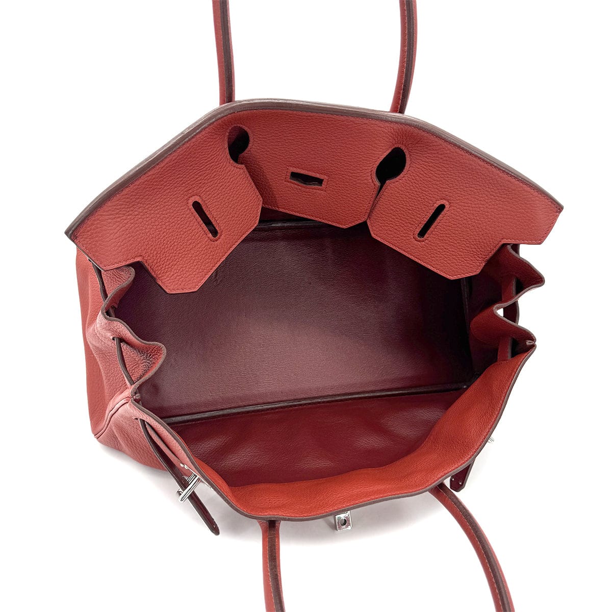 Luxury Promise Japan HERMES SHOULDER BIRKIN 42 RED TAURILLON CLEMENCE HAND BAG □I SHW 90275779