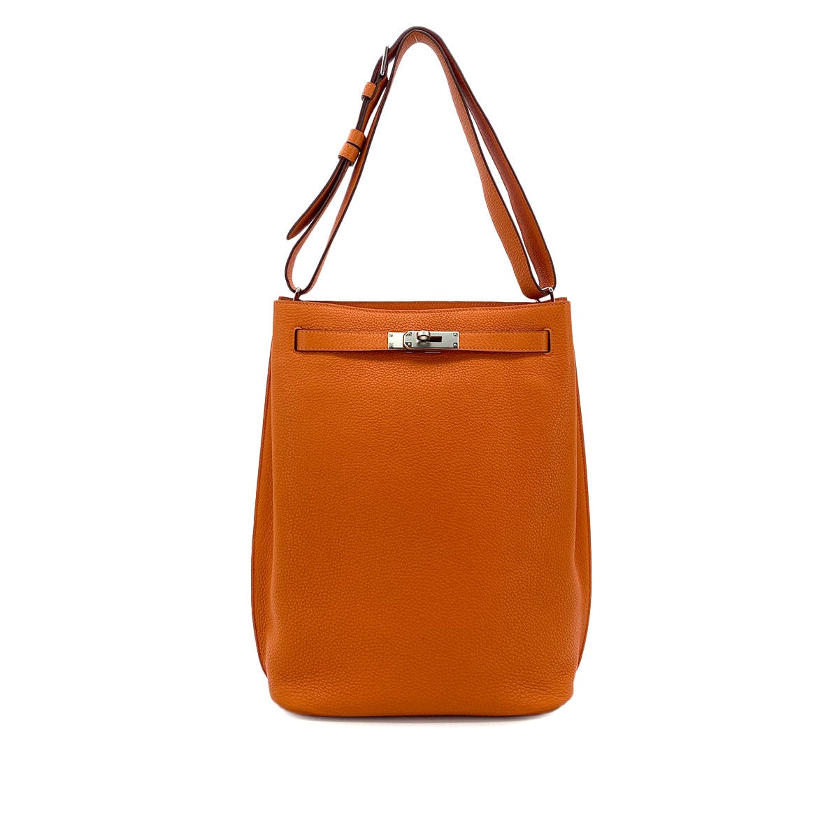 Luxury Promise Japan HERMES SO KELLY 26 ORANGE TAURILLON CLEMENCE SHOULDER BAG □L SHW 90301741