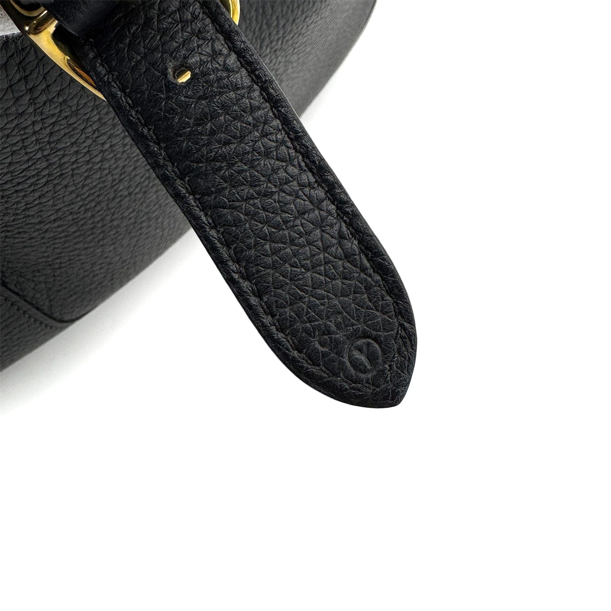 Luxury Promise Japan HERMES TRIM 31 BLACK TAURILLON CLEMENCE SHOULDER BAG 1995 CIRCLE Y GOLD HARDWARE 90323081