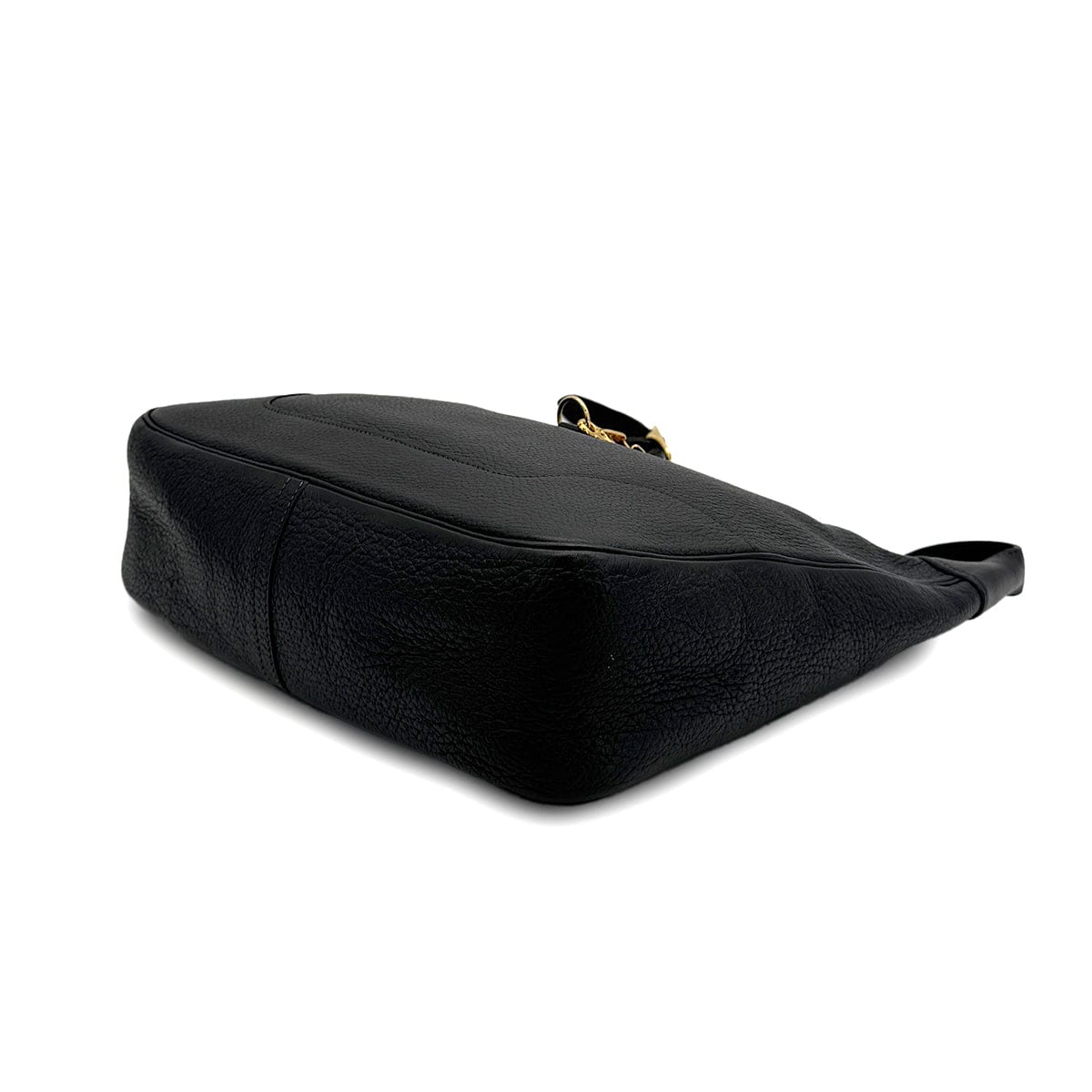 Luxury Promise Japan HERMES TRIM 31 BLACK TAURILLON CLEMENCE SHOULDER BAG 1995 CIRCLE Y GOLD HARDWARE 90323081