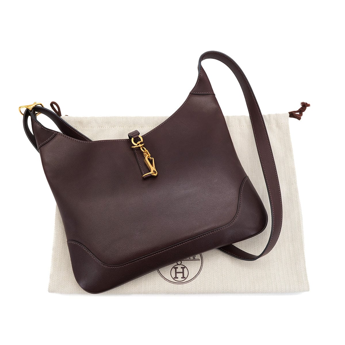 Luxury Promise Japan HERMES TRIM 31 EBENE EVER GRAIN SHOULDER BAG 2020 Y STAMP GOLD HARDWARE 90323084