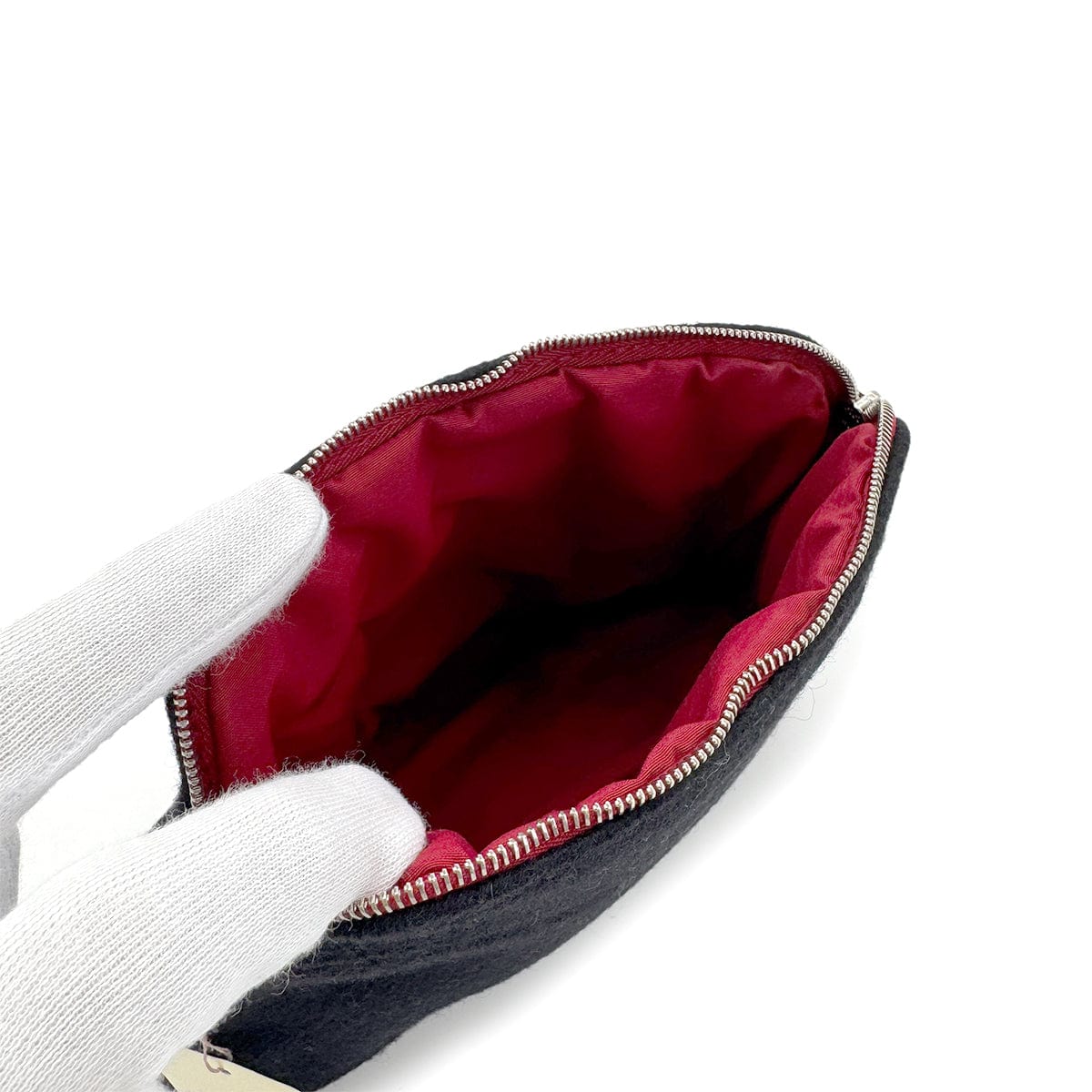 Luxury Promise Japan HERMES TROUSSE DE VOYAGE BOLIDE MINI PM NOIR  FEUTRE DE LAINE 90278934