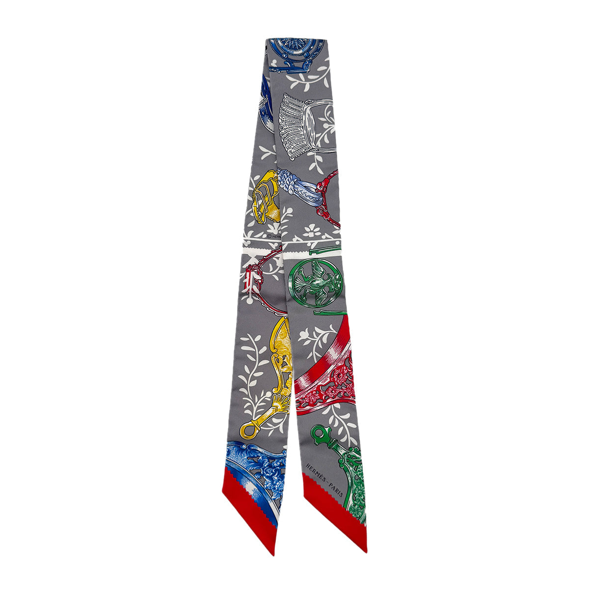 Luxury Promise Japan HERMES TWILLY ETRIERS REMIX SCARF MULTICOLOR SILK 90289367