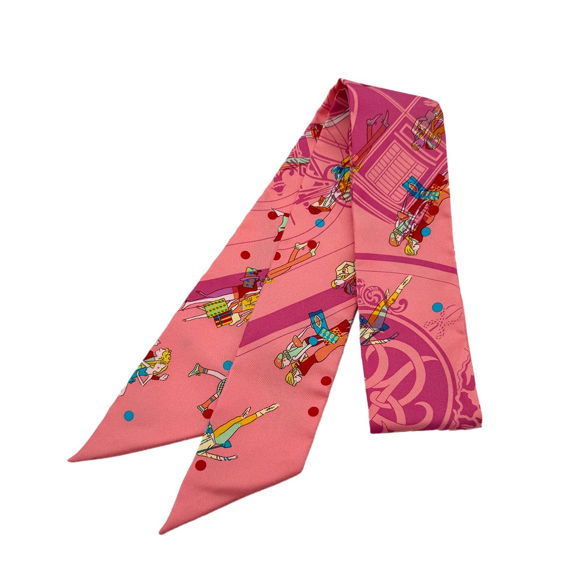 Luxury Promise Japan HERMES TWILLY EXLIBRIS LES PARISIENNES SCARF MULTICOLOR SILK 90295853