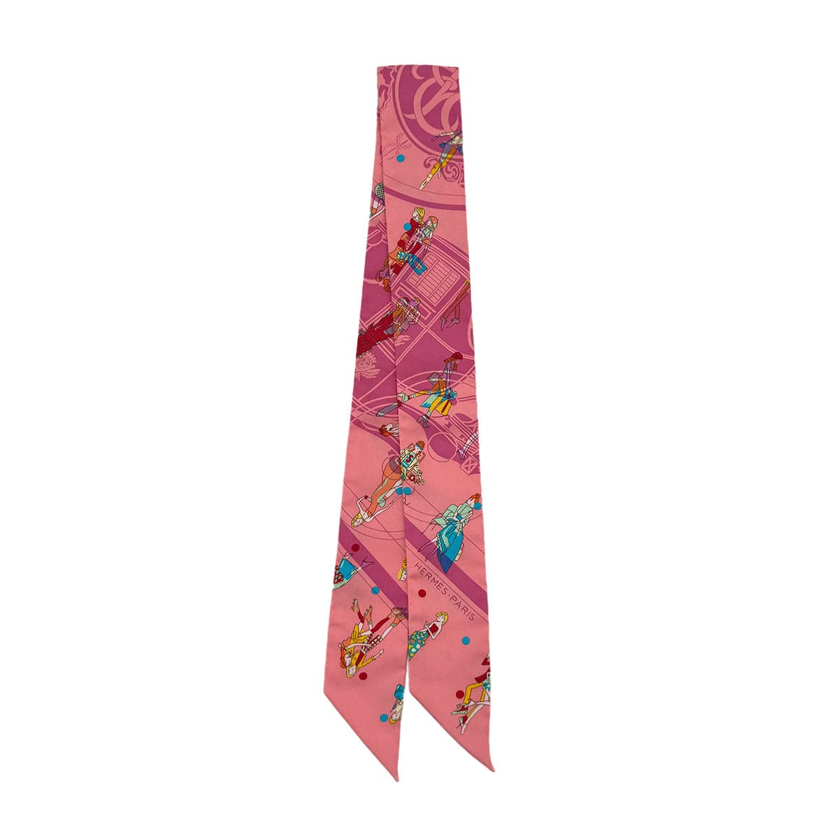Luxury Promise Japan HERMES TWILLY EXLIBRIS LES PARISIENNES SCARF MULTICOLOR SILK 90295853
