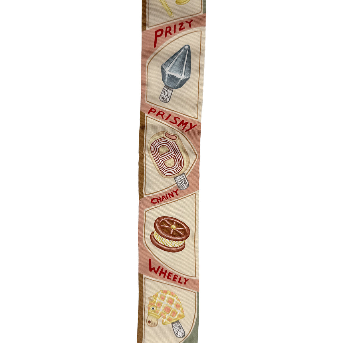 Luxury Promise Japan HERMES TWILLY FUNNY ICE CREAM SCARF MULTICOLOR SILK 90295841