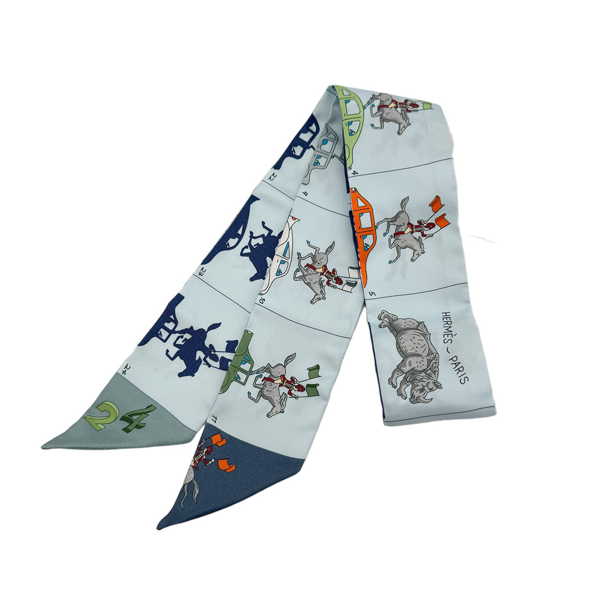 Luxury Promise Japan HERMES TWILLY HERMES PARADE SCARF MULTICOLOR SILK 90295843